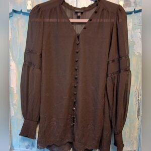 Elegant Black Women's Top